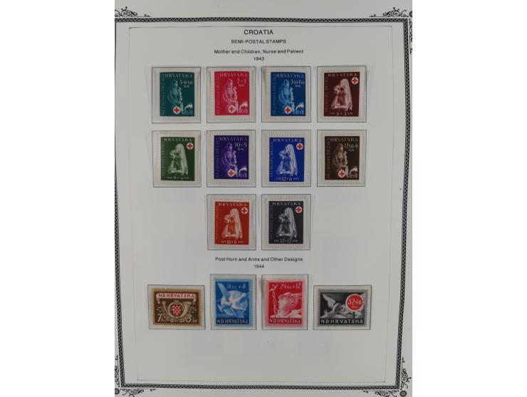 1941/45, mostly unused and mint collection with same covers, including some better like Mi.-Nr. 170-72 unused, Stormdivision 