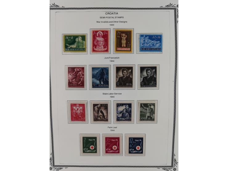 1941/45, mostly unused and mint collection with same covers, including some better like Mi.-Nr. 170-72 unused, Stormdivision 