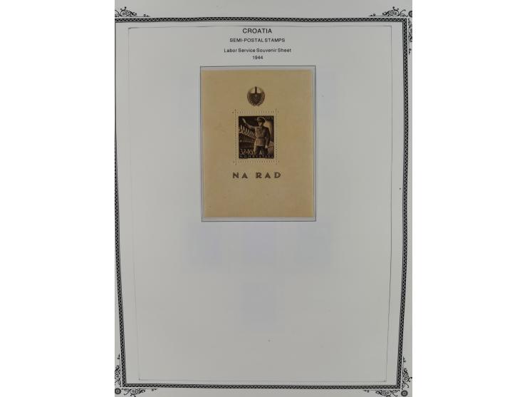 1941/45, mostly unused and mint collection with same covers, including some better like Mi.-Nr. 170-72 unused, Stormdivision 