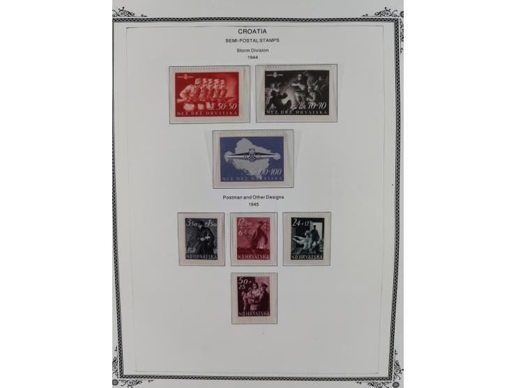 1941/45, mostly unused and mint collection with same covers, including some better like Mi.-Nr. 170-72 unused, Stormdivision 