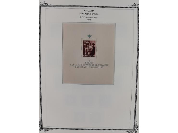 1941/45, mostly unused and mint collection with same covers, including some better like Mi.-Nr. 170-72 unused, Stormdivision 