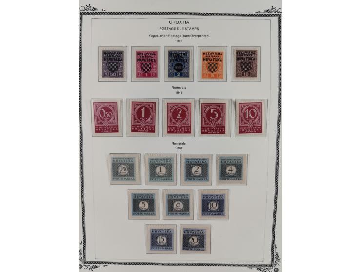 1941/45, mostly unused and mint collection with same covers, including some better like Mi.-Nr. 170-72 unused, Stormdivision 