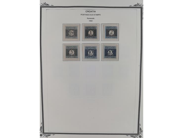 1941/45, mostly unused and mint collection with same covers, including some better like Mi.-Nr. 170-72 unused, Stormdivision 