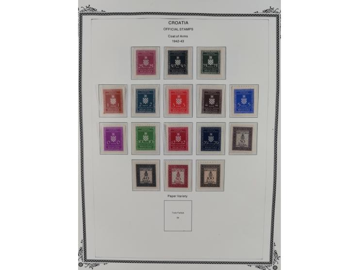 1941/45, mostly unused and mint collection with same covers, including some better like Mi.-Nr. 170-72 unused, Stormdivision 