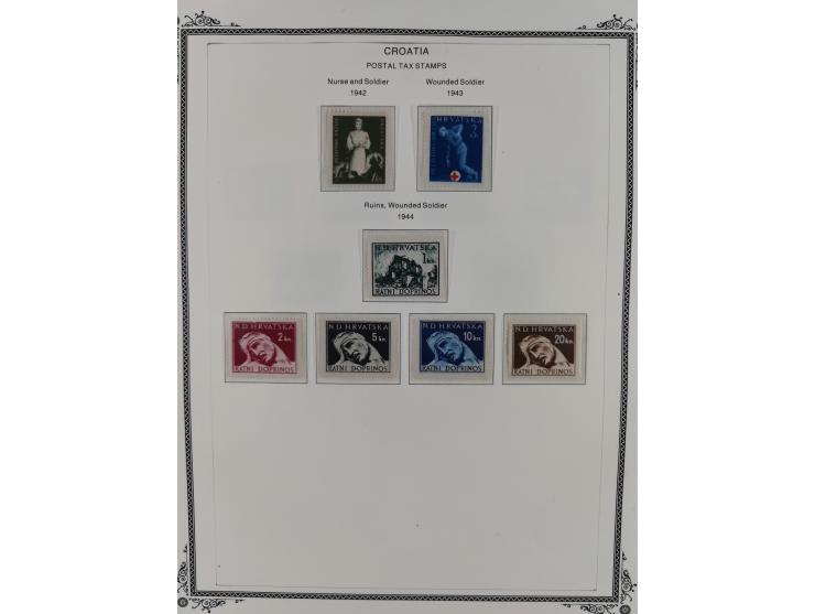 1941/45, mostly unused and mint collection with same covers, including some better like Mi.-Nr. 170-72 unused, Stormdivision 