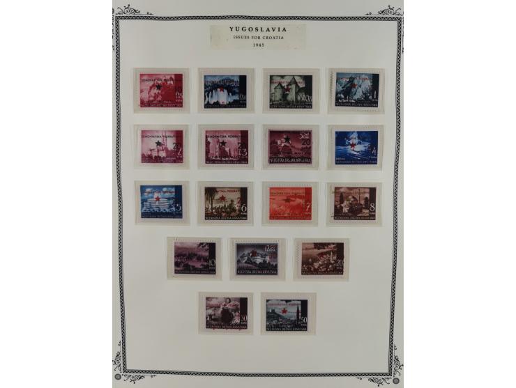 1941/45, mostly unused and mint collection with same covers, including some better like Mi.-Nr. 170-72 unused, Stormdivision 