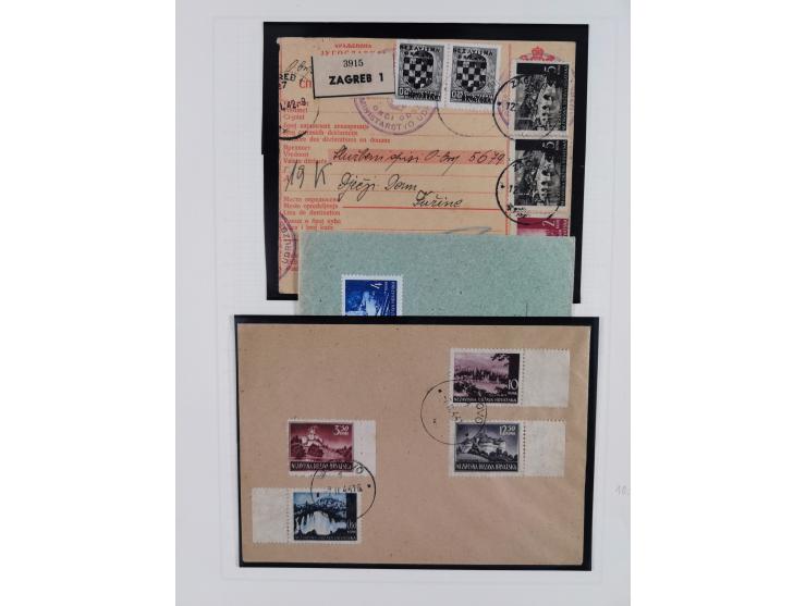 1941/45, mostly unused and mint collection with same covers, including some better like Mi.-Nr. 170-72 unused, Stormdivision 