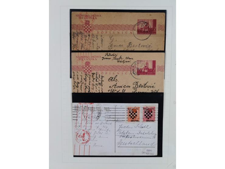 1941/45, mostly unused and mint collection with same covers, including some better like Mi.-Nr. 170-72 unused, Stormdivision 