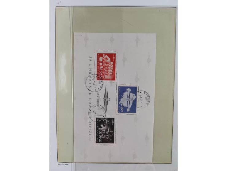 1941/45, mostly unused and mint collection with same covers, including some better like Mi.-Nr. 170-72 unused, Stormdivision 