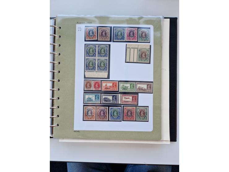 1923/61, mostly unmounted mint and unused collection incl. official stamps and duplicate, some better and complete sets, with