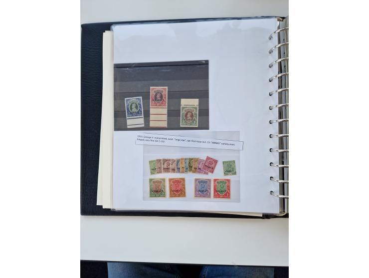 1923/61, mostly unmounted mint and unused collection incl. official stamps and duplicate, some better and complete sets, with