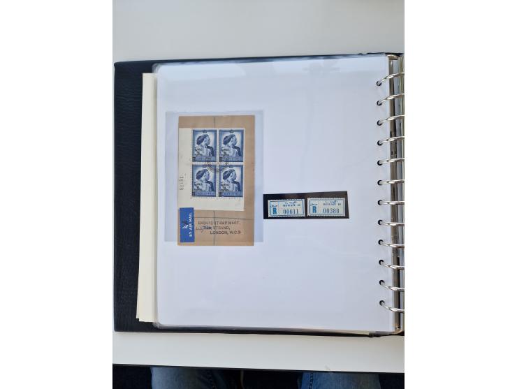 1923/61, mostly unmounted mint and unused collection incl. official stamps and duplicate, some better and complete sets, with