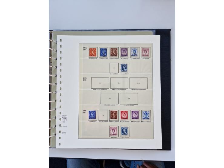 1923/61, mostly unmounted mint and unused collection incl. official stamps and duplicate, some better and complete sets, with