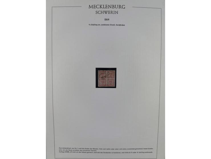 1856/64, ungebrauchte und gestempelte Sammlung ab Nr. 1, 2-3, 7-8 mehrfach inkl. Mi.-Nr. 2 im Paar, außerdem Mi.-Nr. 6b geste
