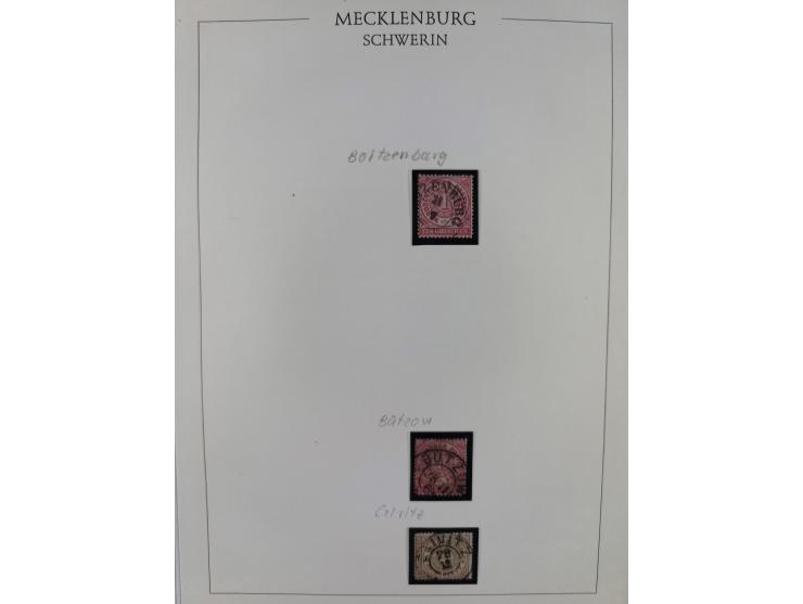 1856/64, ungebrauchte und gestempelte Sammlung ab Nr. 1, 2-3, 7-8 mehrfach inkl. Mi.-Nr. 2 im Paar, außerdem Mi.-Nr. 6b geste