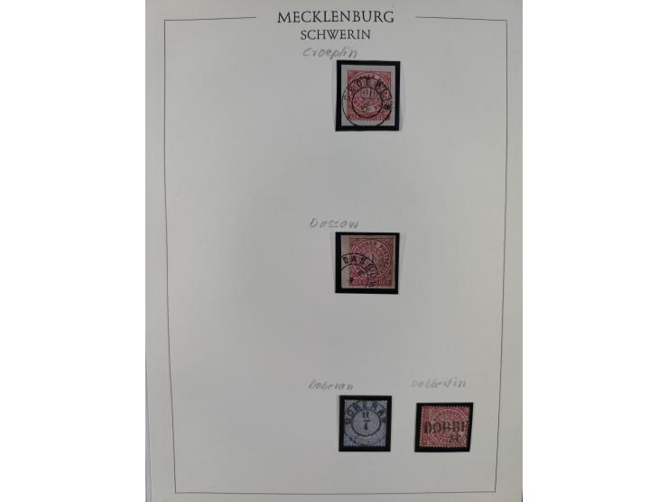 1856/64, ungebrauchte und gestempelte Sammlung ab Nr. 1, 2-3, 7-8 mehrfach inkl. Mi.-Nr. 2 im Paar, außerdem Mi.-Nr. 6b geste