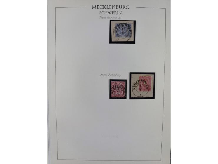 1856/64, ungebrauchte und gestempelte Sammlung ab Nr. 1, 2-3, 7-8 mehrfach inkl. Mi.-Nr. 2 im Paar, außerdem Mi.-Nr. 6b geste