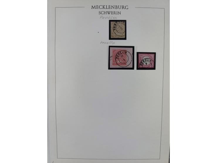 1856/64, ungebrauchte und gestempelte Sammlung ab Nr. 1, 2-3, 7-8 mehrfach inkl. Mi.-Nr. 2 im Paar, außerdem Mi.-Nr. 6b geste