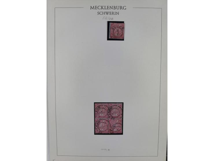 1856/64, ungebrauchte und gestempelte Sammlung ab Nr. 1, 2-3, 7-8 mehrfach inkl. Mi.-Nr. 2 im Paar, außerdem Mi.-Nr. 6b geste