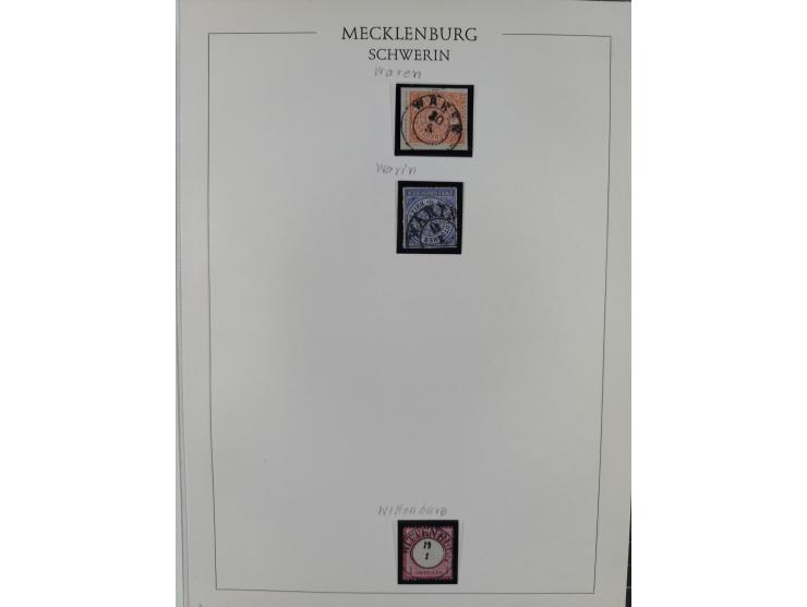 1856/64, ungebrauchte und gestempelte Sammlung ab Nr. 1, 2-3, 7-8 mehrfach inkl. Mi.-Nr. 2 im Paar, außerdem Mi.-Nr. 6b geste