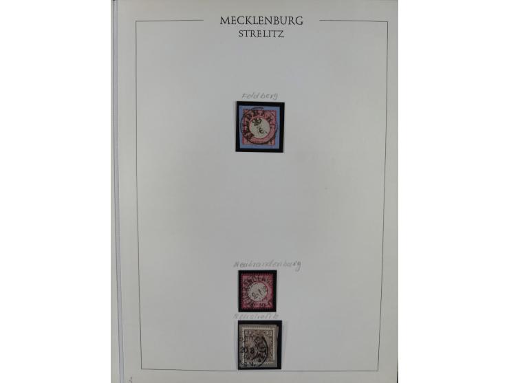 1856/64, ungebrauchte und gestempelte Sammlung ab Nr. 1, 2-3, 7-8 mehrfach inkl. Mi.-Nr. 2 im Paar, außerdem Mi.-Nr. 6b geste