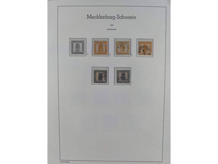1856/64, ungebrauchte und gestempelte Sammlung ab Nr. 1, 2-3, 7-8 mehrfach inkl. Mi.-Nr. 2 im Paar, außerdem Mi.-Nr. 6b geste
