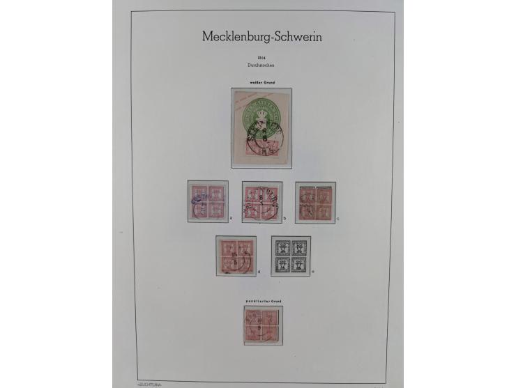 1856/64, ungebrauchte und gestempelte Sammlung ab Nr. 1, 2-3, 7-8 mehrfach inkl. Mi.-Nr. 2 im Paar, außerdem Mi.-Nr. 6b geste