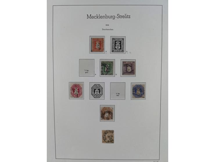 1856/64, ungebrauchte und gestempelte Sammlung ab Nr. 1, 2-3, 7-8 mehrfach inkl. Mi.-Nr. 2 im Paar, außerdem Mi.-Nr. 6b geste