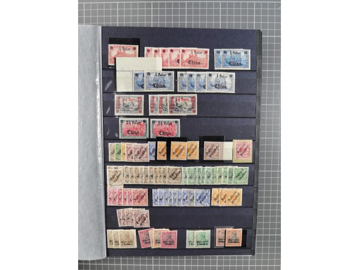 1898/1915, postfrischer/ungebrauchter und gestempelter Bestand von vielen hundert Werten, inkl. Vorläufern und schönen Briefs