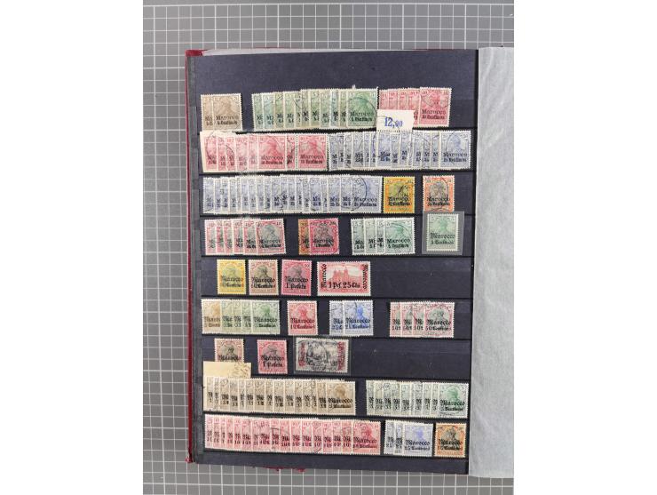 1898/1915, postfrischer/ungebrauchter und gestempelter Bestand von vielen hundert Werten, inkl. Vorläufern und schönen Briefs