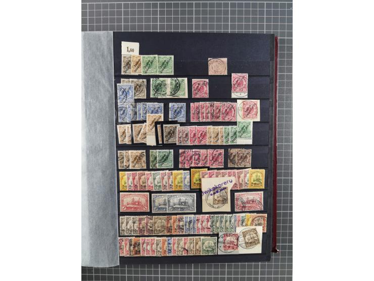 1898/1915, postfrischer/ungebrauchter und gestempelter Bestand von vielen hundert Werten, inkl. Vorläufern und schönen Briefs