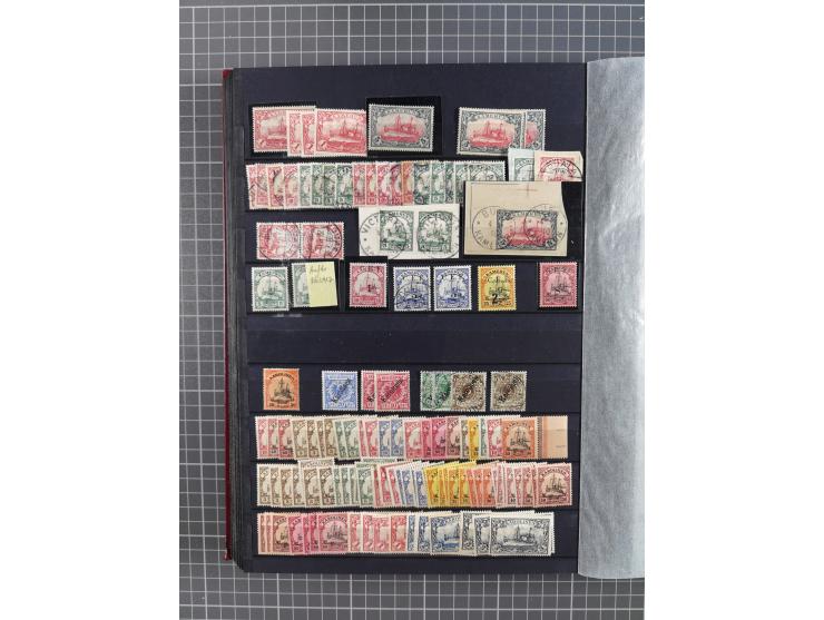 1898/1915, postfrischer/ungebrauchter und gestempelter Bestand von vielen hundert Werten, inkl. Vorläufern und schönen Briefs