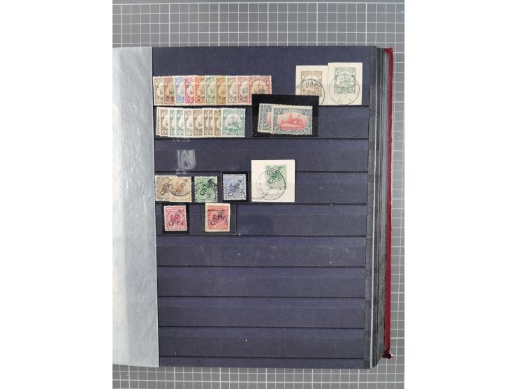 1898/1915, postfrischer/ungebrauchter und gestempelter Bestand von vielen hundert Werten, inkl. Vorläufern und schönen Briefs