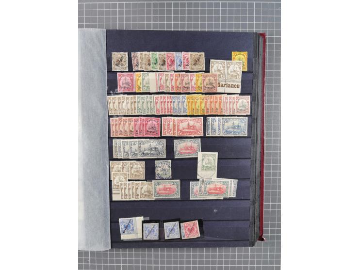 1898/1915, postfrischer/ungebrauchter und gestempelter Bestand von vielen hundert Werten, inkl. Vorläufern und schönen Briefs