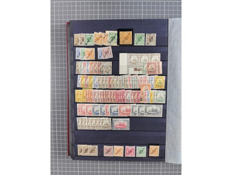 1898/1915, postfrischer/ungebrauchter und gestempelter Bestand von vielen hundert Werten, inkl. Vorläufern und schönen Briefs