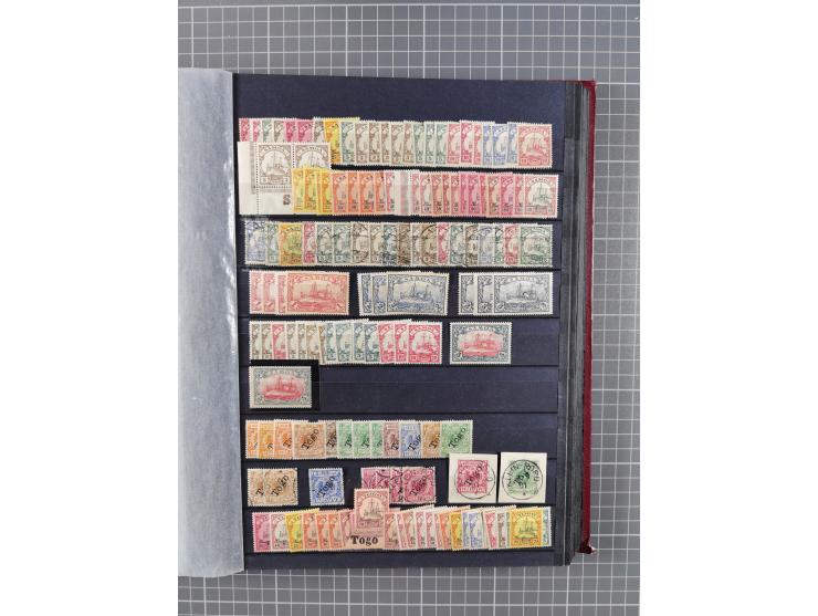 1898/1915, postfrischer/ungebrauchter und gestempelter Bestand von vielen hundert Werten, inkl. Vorläufern und schönen Briefs