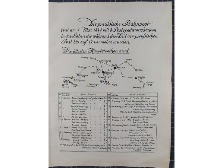 1846/82, BAHNPOST: interessante Sammlung mit 36 Briefen und Karten sowie einigen Briefstücken der Berliner Bahnpostlinien ab 