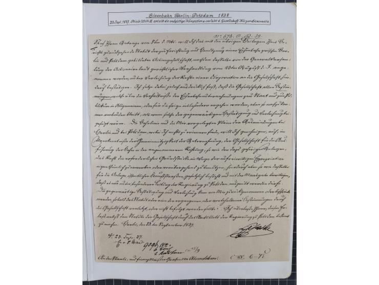 1846/82, BAHNPOST: interessante Sammlung mit 36 Briefen und Karten sowie einigen Briefstücken der Berliner Bahnpostlinien ab 