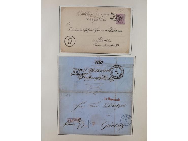 1846/82, BAHNPOST: interessante Sammlung mit 36 Briefen und Karten sowie einigen Briefstücken der Berliner Bahnpostlinien ab 