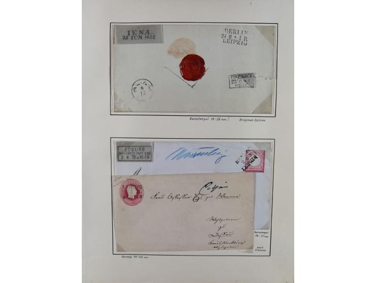 1846/82, BAHNPOST: interessante Sammlung mit 36 Briefen und Karten sowie einigen Briefstücken der Berliner Bahnpostlinien ab 