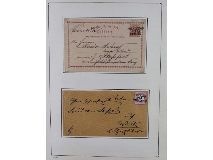 1846/82, BAHNPOST: interessante Sammlung mit 36 Briefen und Karten sowie einigen Briefstücken der Berliner Bahnpostlinien ab 