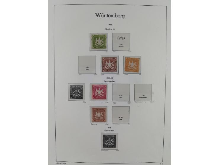 1859/1920, ungebrauchte Sammlung mit vielen besseren Werten, dabei Mi.-Nr. 15, 33, 50 ohne Gummi, Mi-Nr. 21, 28a, 44ba, ungeb