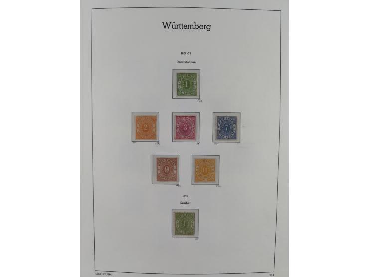 1859/1920, ungebrauchte Sammlung mit vielen besseren Werten, dabei Mi.-Nr. 15, 33, 50 ohne Gummi, Mi-Nr. 21, 28a, 44ba, ungeb