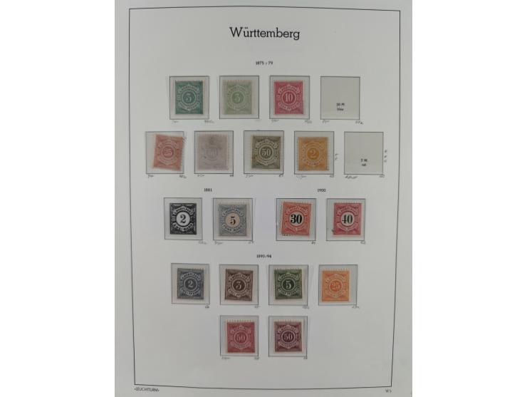 1859/1920, ungebrauchte Sammlung mit vielen besseren Werten, dabei Mi.-Nr. 15, 33, 50 ohne Gummi, Mi-Nr. 21, 28a, 44ba, ungeb