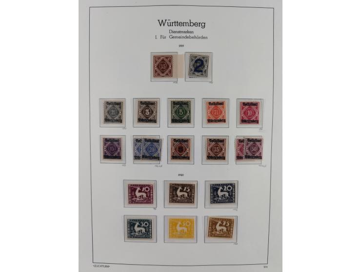 1859/1920, ungebrauchte Sammlung mit vielen besseren Werten, dabei Mi.-Nr. 15, 33, 50 ohne Gummi, Mi-Nr. 21, 28a, 44ba, ungeb