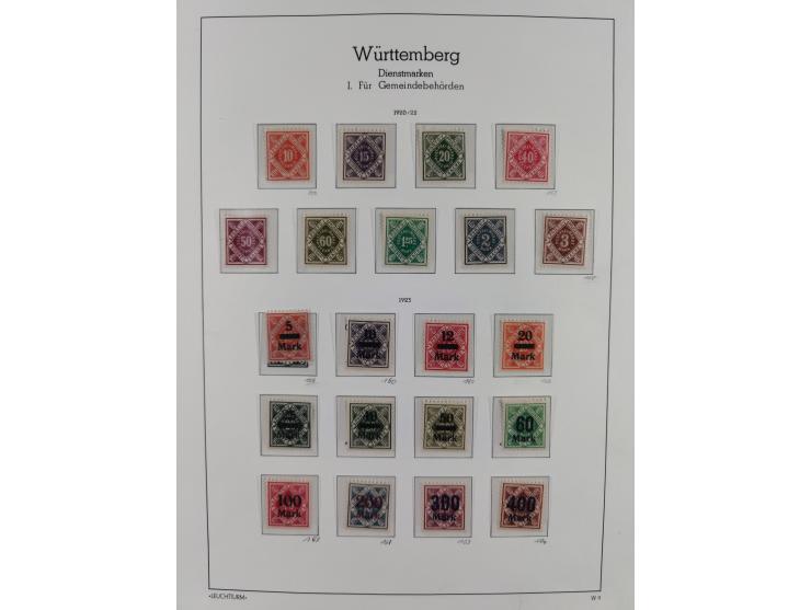 1859/1920, ungebrauchte Sammlung mit vielen besseren Werten, dabei Mi.-Nr. 15, 33, 50 ohne Gummi, Mi-Nr. 21, 28a, 44ba, ungeb