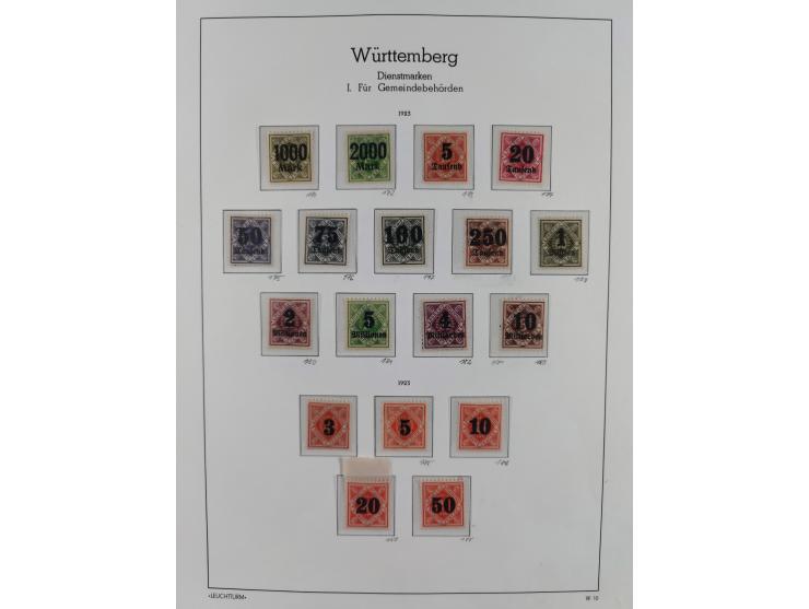 1859/1920, ungebrauchte Sammlung mit vielen besseren Werten, dabei Mi.-Nr. 15, 33, 50 ohne Gummi, Mi-Nr. 21, 28a, 44ba, ungeb