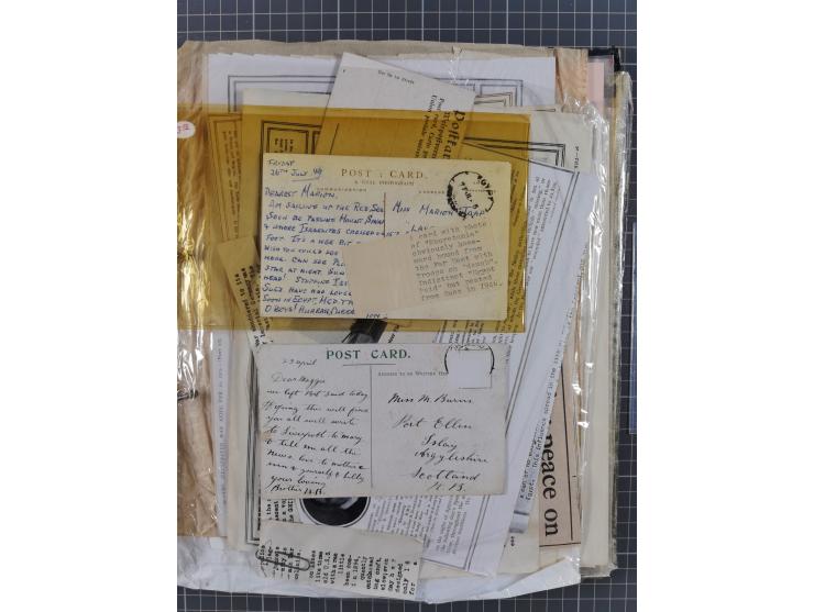 1910/49 (ca.), interessante kleine Sammlung Schiffspost mit Hauptaugenmerk auf den Suez Kanal, dabei etwas über 30 Briefe und