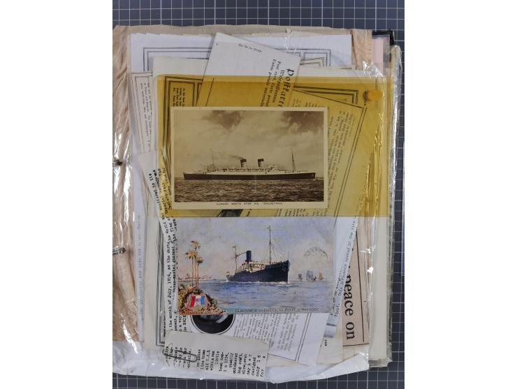 1910/49 (ca.), interessante kleine Sammlung Schiffspost mit Hauptaugenmerk auf den Suez Kanal, dabei etwas über 30 Briefe und