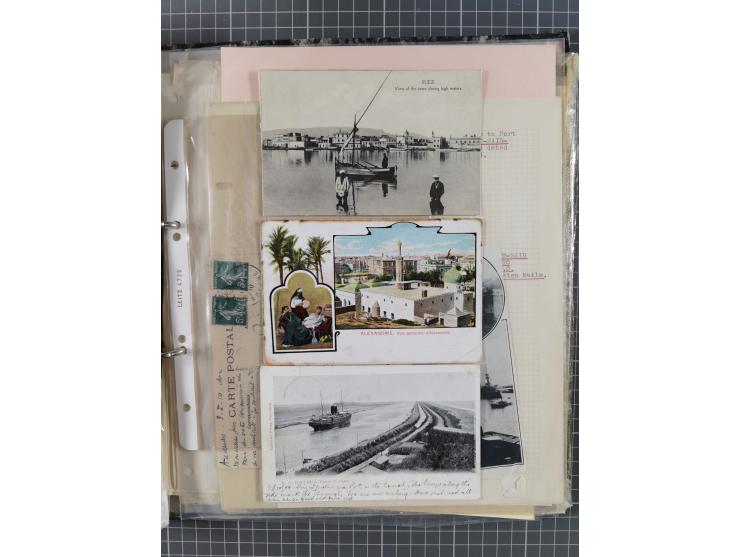 1910/49 (ca.), interessante kleine Sammlung Schiffspost mit Hauptaugenmerk auf den Suez Kanal, dabei etwas über 30 Briefe und